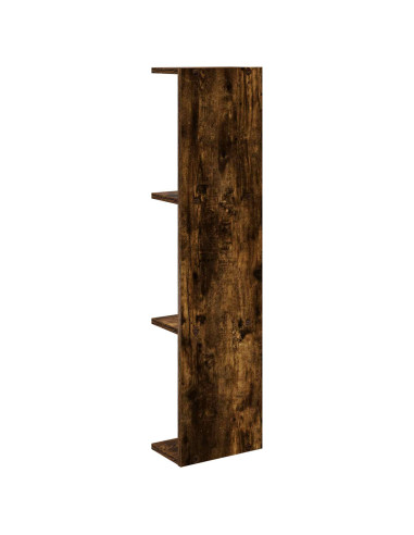 Scaffale da parete 2 pcs Rovere Fumo 22 x 15 x 100 cm