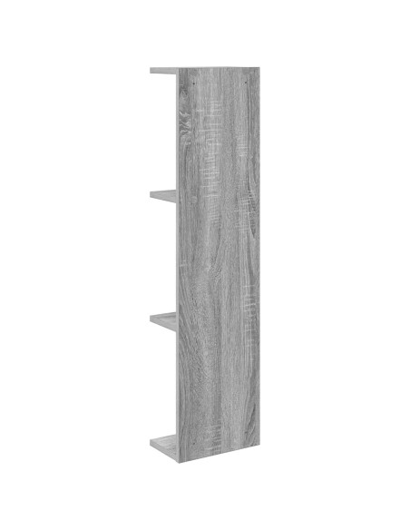 Scaffale da parete Sonoma grigio 22 x 15 x 100 cm