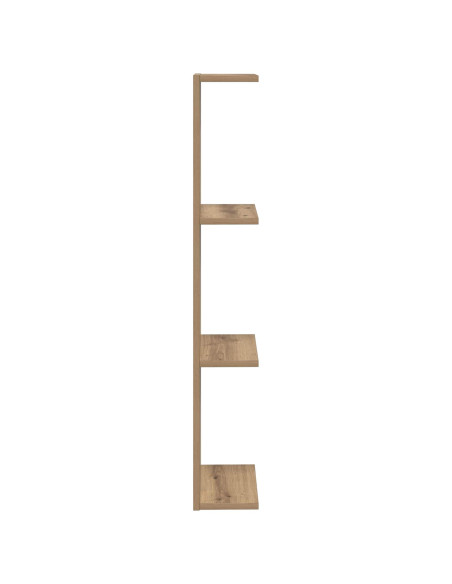 Scaffale da parete 2 pcs Rovere Artigianale 22 x 15 x 100 cm