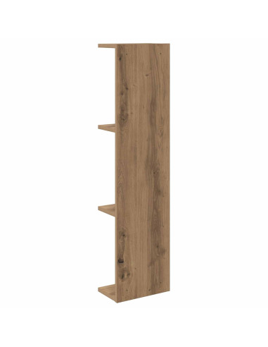 Scaffale da parete 2 pcs Rovere Artigianale 22 x 15 x 100 cm