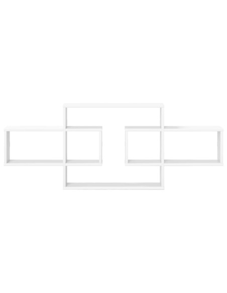 Scaffale da parete Bianco 130 x 10 x 50 cm Legno ingegnerizzato