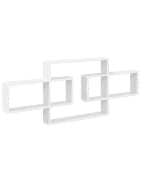 Scaffale da parete Bianco 130 x 10 x 50 cm Legno ingegnerizzato