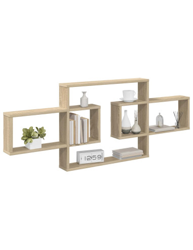 Scaffale da parete Rovere Sonoma 130 x 10 x 50 cm