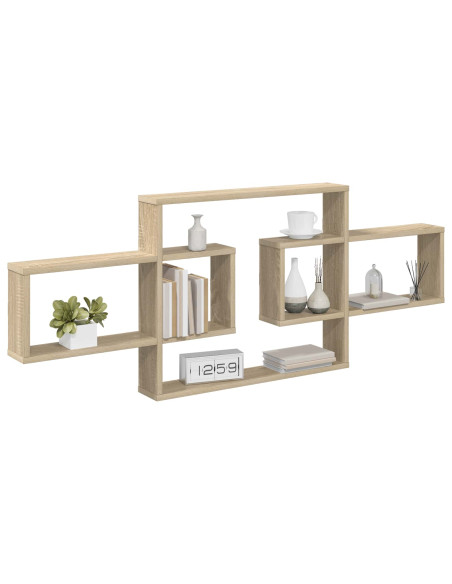 Scaffale da parete Rovere Sonoma 130 x 10 x 50 cm