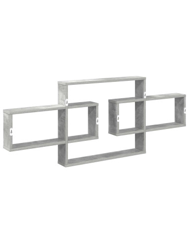 Scaffale da parete Grigio Cemento 130 x 10 x 50 cm
