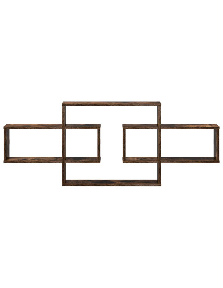 Scaffale da parete Rovere Fumo 130 x 10 x 50 cm