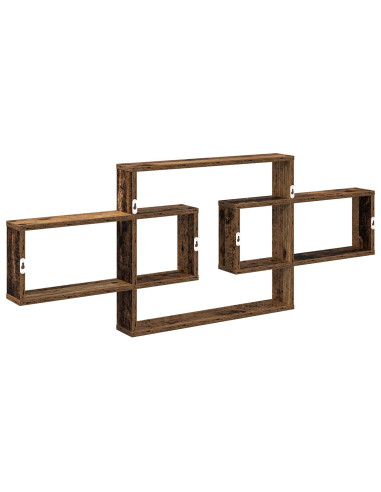 Scaffale da parete Legno antico 130 x 10 x 50 cm