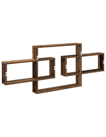 Scaffale da parete Legno antico 130 x 10 x 50 cm