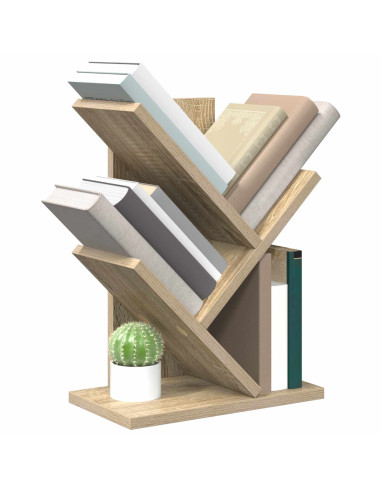 Scaffale per Libri a Forma di Albero 3 Strati 30 x 18 x 40 cm