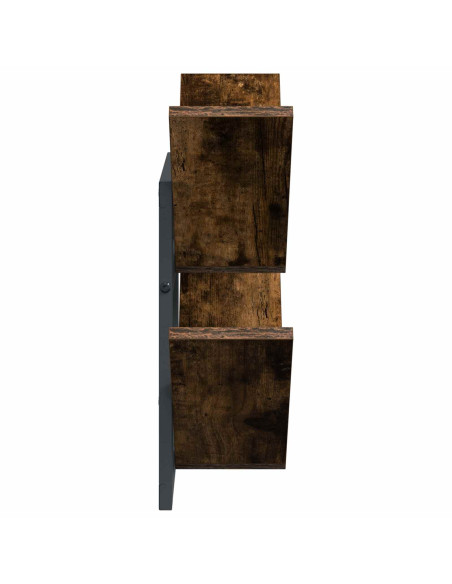 Mensola a muro flottante 2 pcs Rovere Fumo 43 x 15 x 47 cm