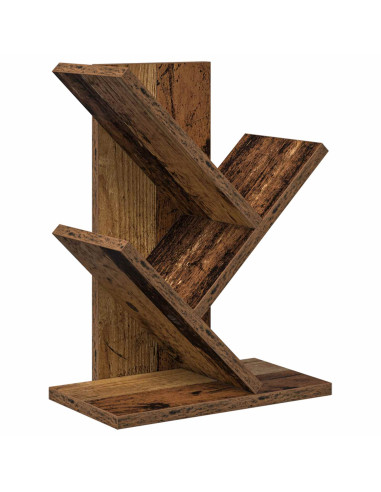 Scaffale per Libri a Forma di Albero 3 Strati 30 x 18 x 40 cm