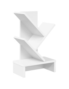 Scaffale per Libri a Forma di Albero 3 Strati 30 x 18 x 48 cm