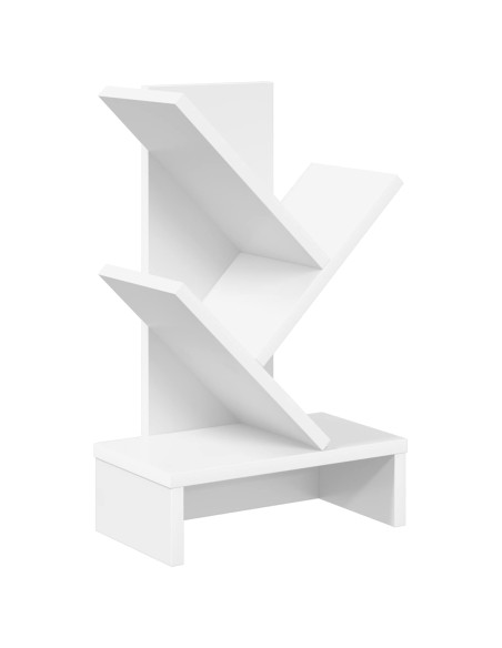 Scaffale per Libri a Forma di Albero 3 Strati 30 x 18 x 48 cm