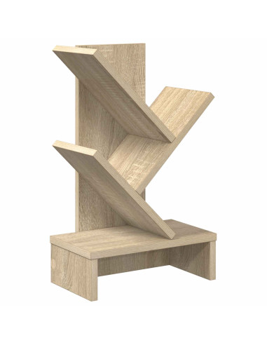 Scaffale per Libri a Forma di Albero 3 Strati 30 x 18 x 48 cm