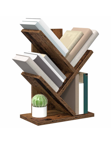 Scaffale per Libri a Forma di Albero 3 Strati 30 x 18 x 40 cm