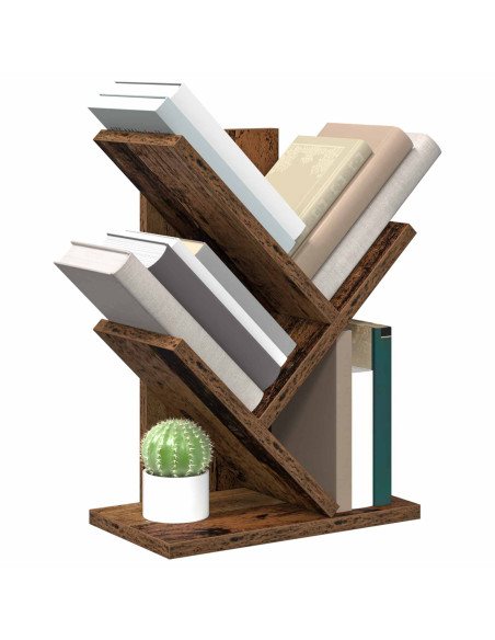 Scaffale per Libri a Forma di Albero 3 Strati 30 x 18 x 40 cm