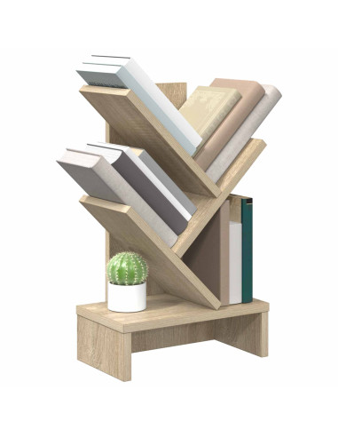 Scaffale per Libri a Forma di Albero 3 Strati 30 x 18 x 48 cm