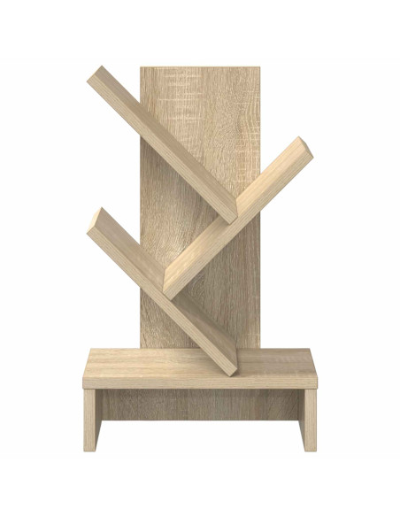 Scaffale per Libri a Forma di Albero 3 Strati 30 x 18 x 48 cm