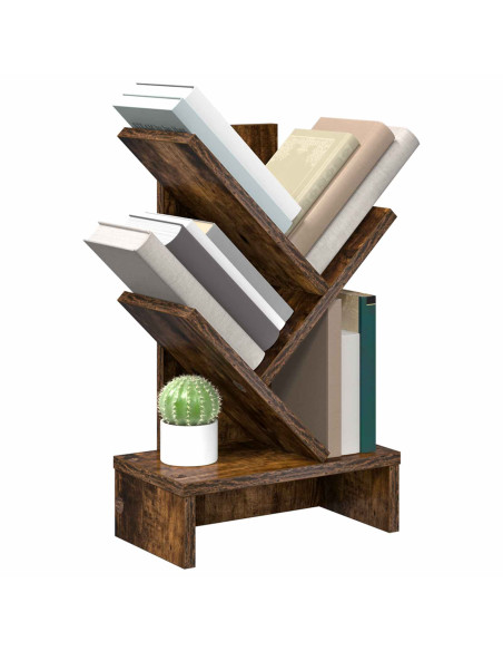 Scaffale per Libri a Forma di Albero 3 Strati 30 x 18 x 48 cm