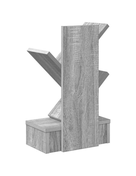 Scaffale per Libri a Forma di Albero 3 Strati 30 x 18 x 48 cm
