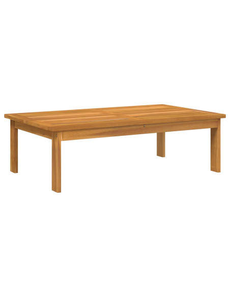 Set di divani con cuscino 4 pcs Beige Legno di Acacia Massello