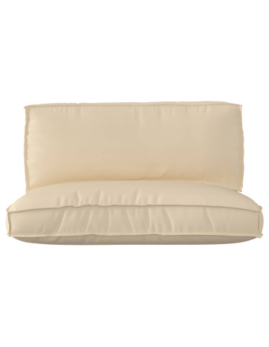 Set di Cuscini per Pallet 2 pcs Beige Tessuto Oxford
