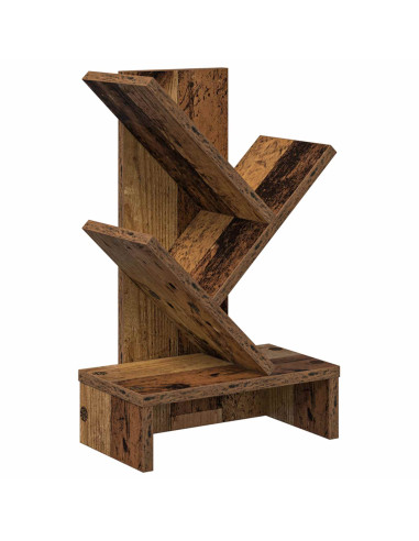 Scaffale per Libri a Forma di Albero 3 Strati 30 x 18 x 48 cm