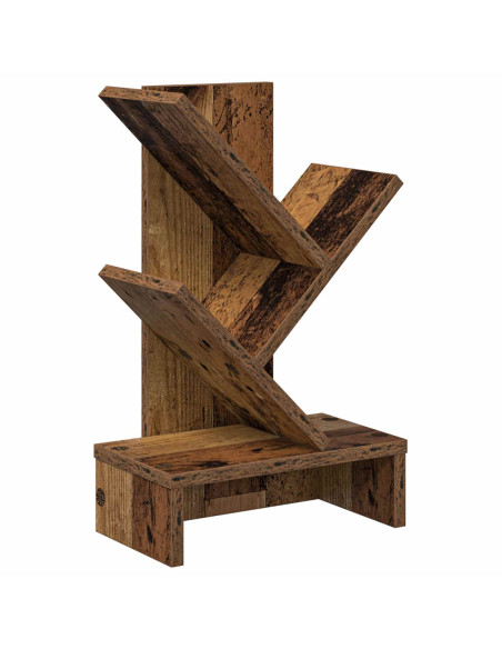 Scaffale per Libri a Forma di Albero 3 Strati 30 x 18 x 48 cm