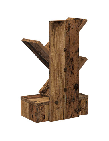Scaffale per Libri a Forma di Albero 3 Strati 30 x 18 x 48 cm