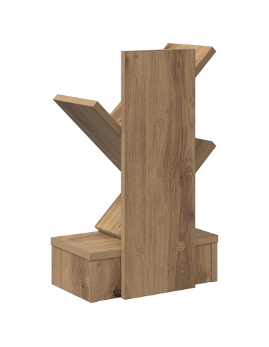 Scaffale per Libri a Forma di Albero 3 Strati 30 x 18 x 48 cm
