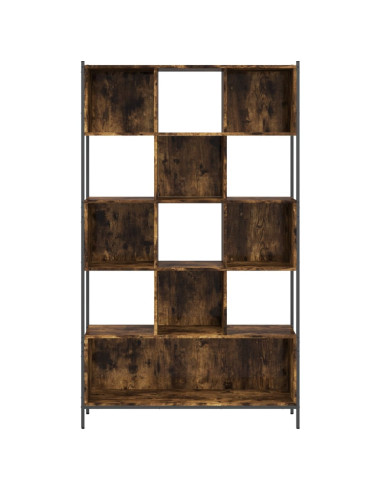 Libreria Rovere Fumo 102x28x172 cm in Legno Multistrato