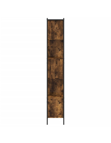 Libreria Rovere Fumo 102x28x172 cm in Legno Multistrato