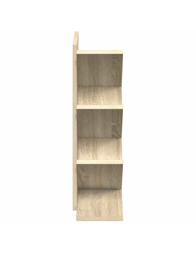 Libreria ad Albero 4 Ripiani 30 x 18 x 60 cm Rovere Sonoma