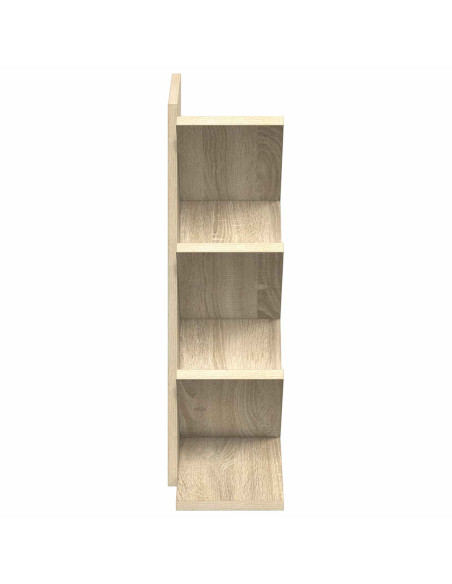 Libreria ad Albero 4 Ripiani 30 x 18 x 60 cm Rovere Sonoma