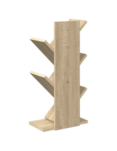 Libreria ad Albero 4 Ripiani 30 x 18 x 60 cm Rovere Sonoma