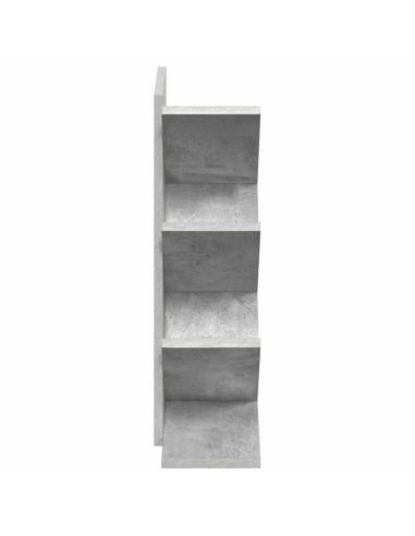 Libreria ad Albero 4 Ripiani 30 x 18 x 60 cm Grigio Cemento