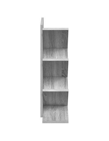 Libreria ad Albero 4 Ripiani 30 x 18 x 60 cm Sonoma grigio