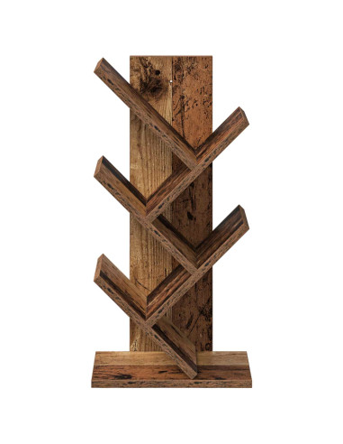 Libreria ad Albero 4 Ripiani 30 x 18 x 60 cm Legno antico