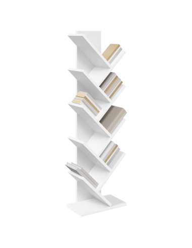 Scaffale per Libri a Forma di Albero 6 Ripiani 30 x 18 x 100 cm