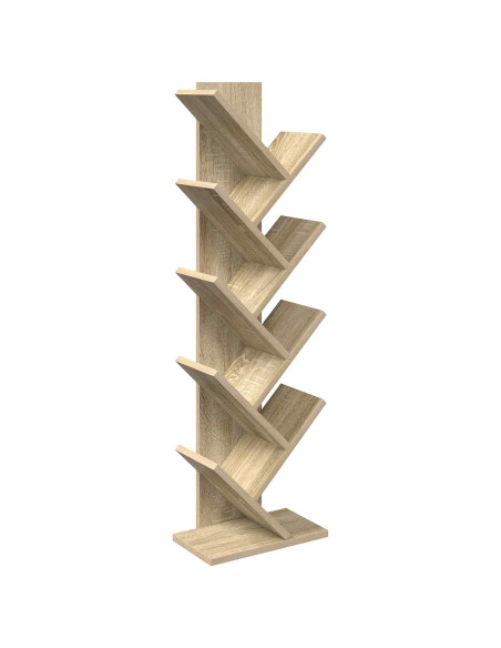 Scaffale da Libro ad Albero 6 Livelli 30 x 18 x 100 cm