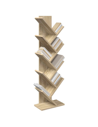 Scaffale da Libro ad Albero 6 Livelli 30 x 18 x 100 cm