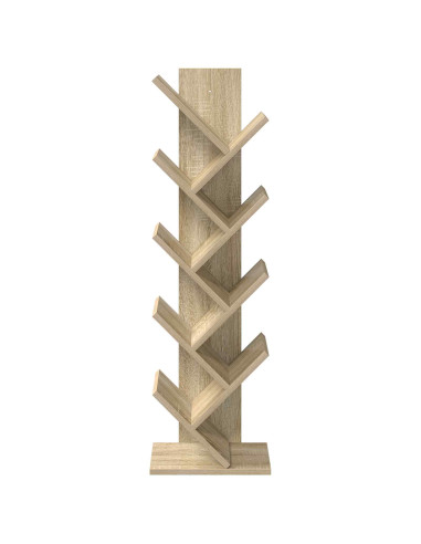 Scaffale da Libro ad Albero 6 Livelli 30 x 18 x 100 cm