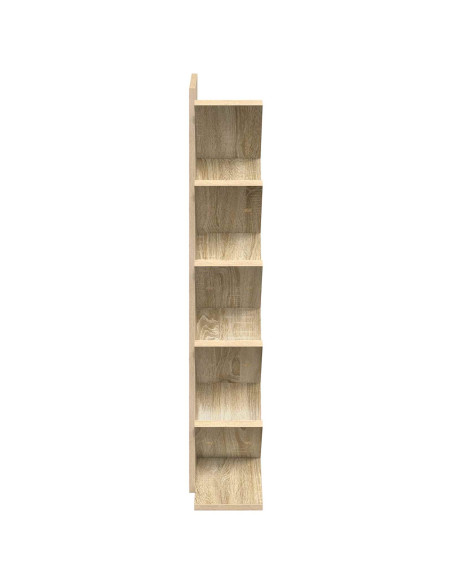 Scaffale da Libro ad Albero 6 Livelli 30 x 18 x 100 cm