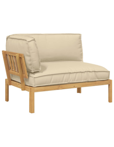 Set di divani Beige 133 x 92 x 69 cm Legno di Acacia Massello