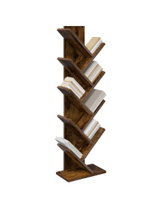 Libreria ad Albero 6 Ripiani 30 x 18 x 100 cm Rovere Fumo 2