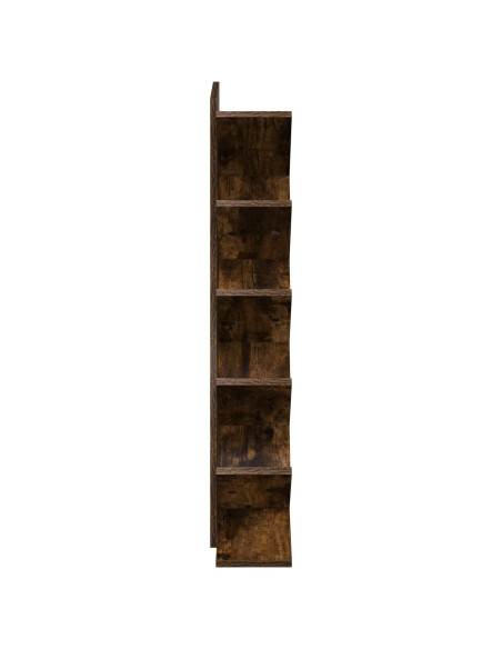 Libreria ad Albero 6 Ripiani 30 x 18 x 100 cm Rovere Fumo