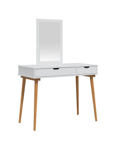 Set Tavolo da Trucco FAUSKE 2 pcs Bianco 100 x 50 x 143 cm 2
