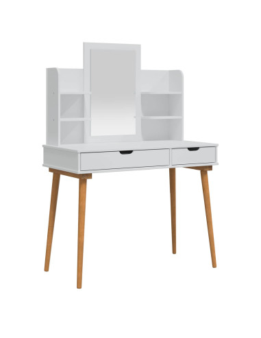 Set Tavolo da Trucco FAUSKE 4 pcs Bianco 100 x 50 x 143 cm