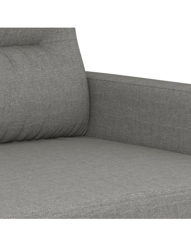 Divano a 3 Posti Grigio Scuro 210 cm in Tessuto