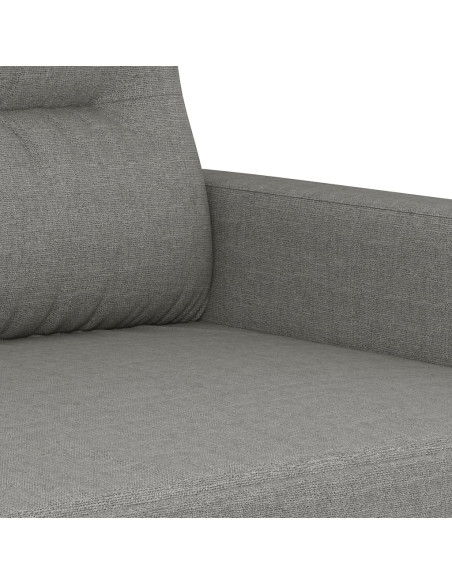 Divano a 3 Posti Grigio Scuro 210 cm in Tessuto